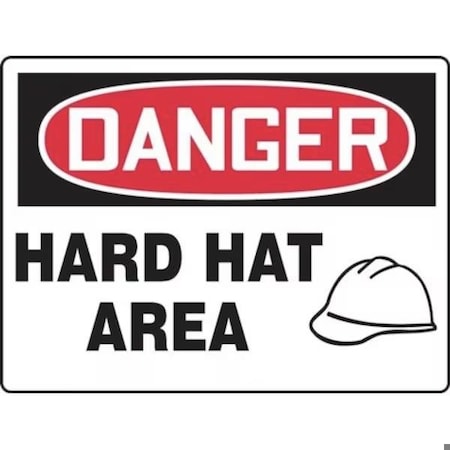Accuform OSHA DANGER SAFETY SIGN HARD HAT MPPA027XV MPPA027XV